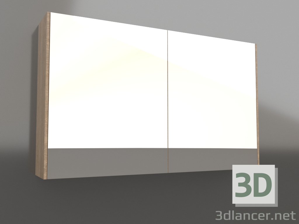 3D Modell Spiegelschrank 100 cm (MOB0410+MOB0717DB) - Vorschau