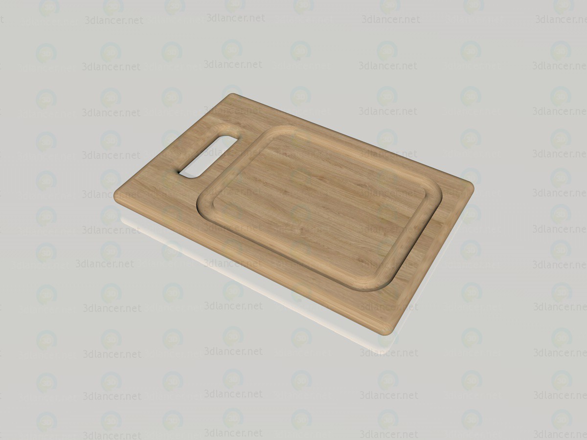 Modelo 3d Placa de corte - preview