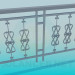 3d model Exterior railing - preview