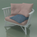 3d model Sillón semicircular (07, blanco) - vista previa