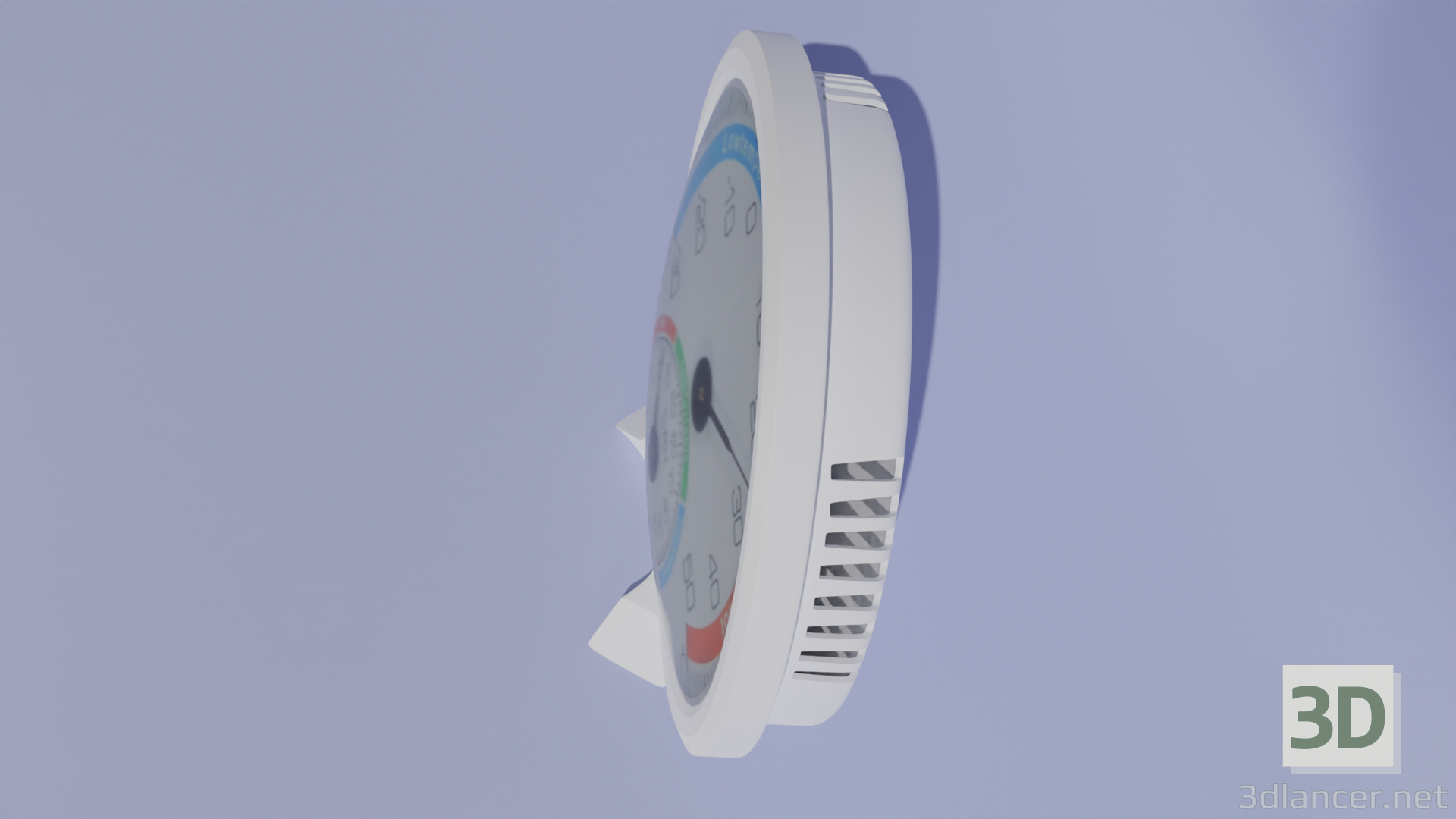 3d model Hydrometer model with thermometer - preview