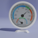 3D Modell Aräometermodell mit Thermometer - Vorschau