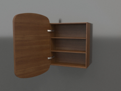 Espejo (con cajón abierto) ZL 17 (460x200x695, madera marrón claro)