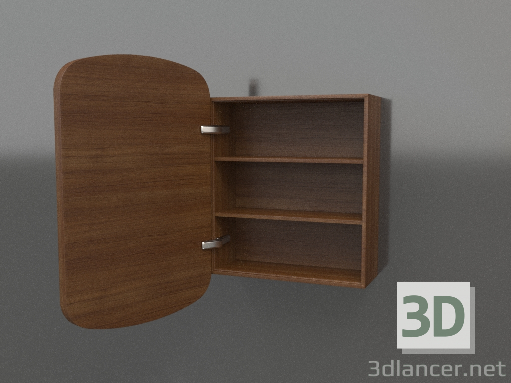 3d model Espejo (con cajón abierto) ZL 17 (460x200x695, madera marrón claro) - vista previa