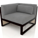 3d model Modular sofa, section 6 left (Black) - preview