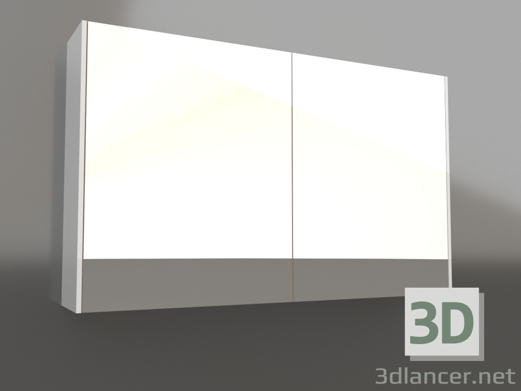 3d model Armario con espejo 100 cm (MOB0410+MOB0717W) - vista previa