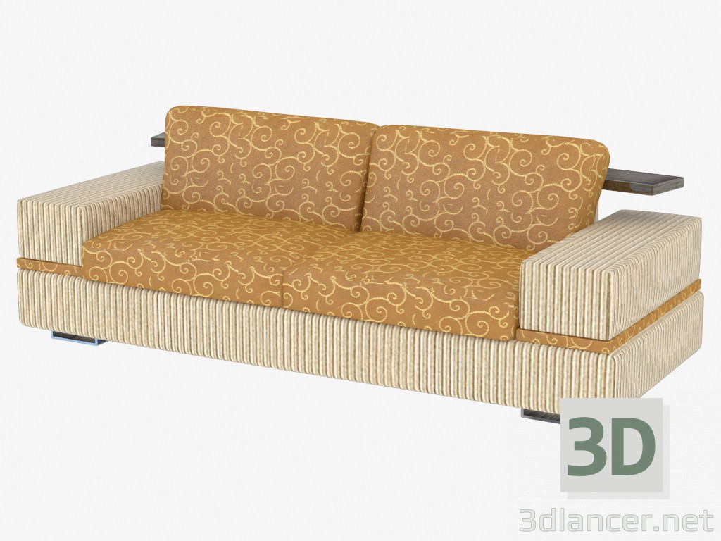 3d model Sofá con estante - vista previa