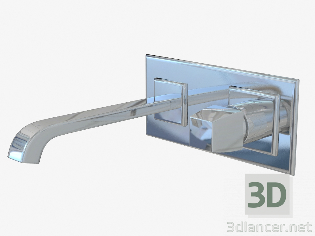 3d модель Смеситель скрытого монтажа для душа (13297+31194) – превью