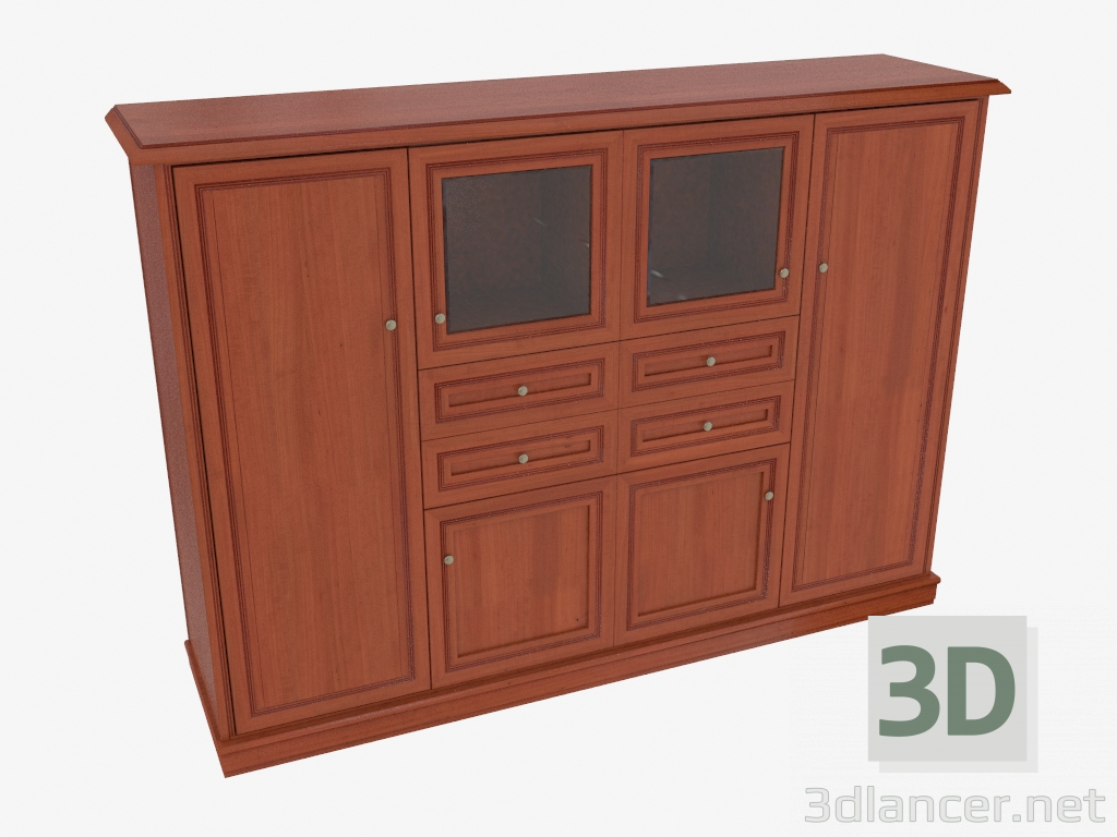 modèle 3D Buffet haut à quatre sections (363-33) - preview