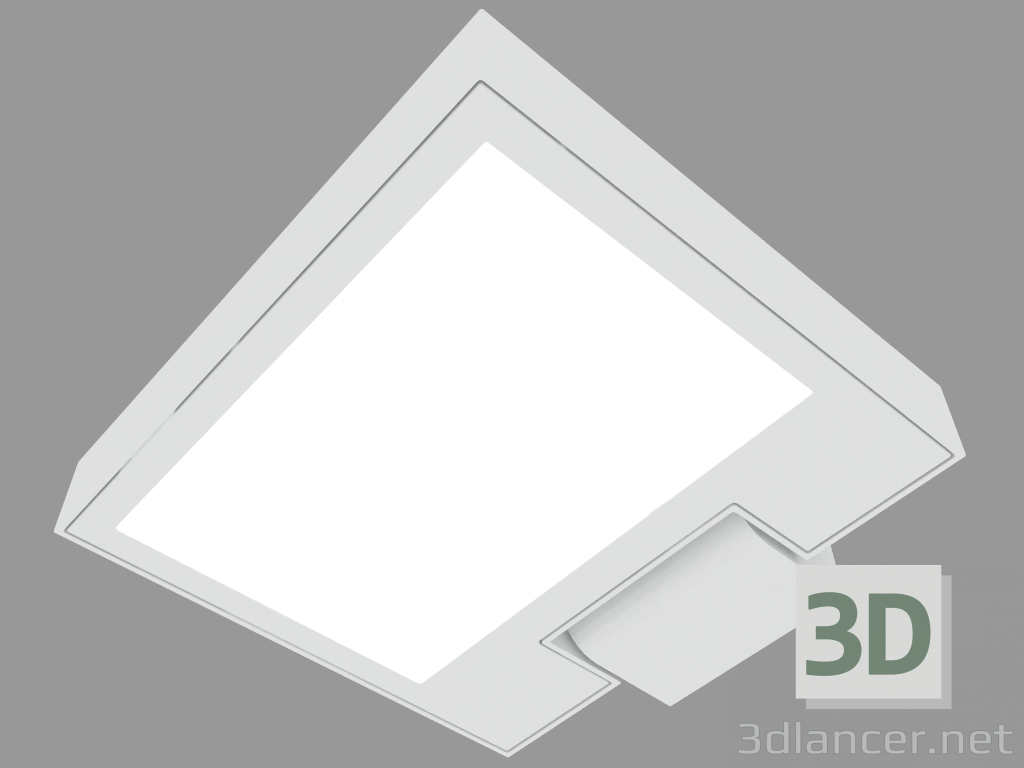 Modelo 3d Holofote MOVIT SQUARE 220mm (S3055W) - preview