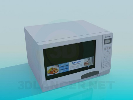 3d model Microwave oven - preview