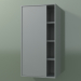 3d model Armario de pared con 1 puerta izquierda (8CUCСDS01, Silver Grey C35, L 48, P 36, H 96 cm) - vista previa