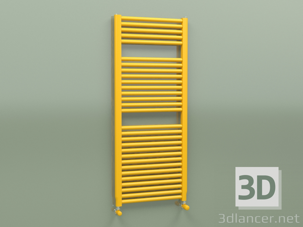 Modelo 3d Toalheiro aquecido NOVO (1196x500, amarelo melão - RAL 1028) - preview