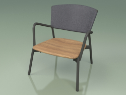 Fauteuil 027 (Métal Fumé, Gris Batyline)