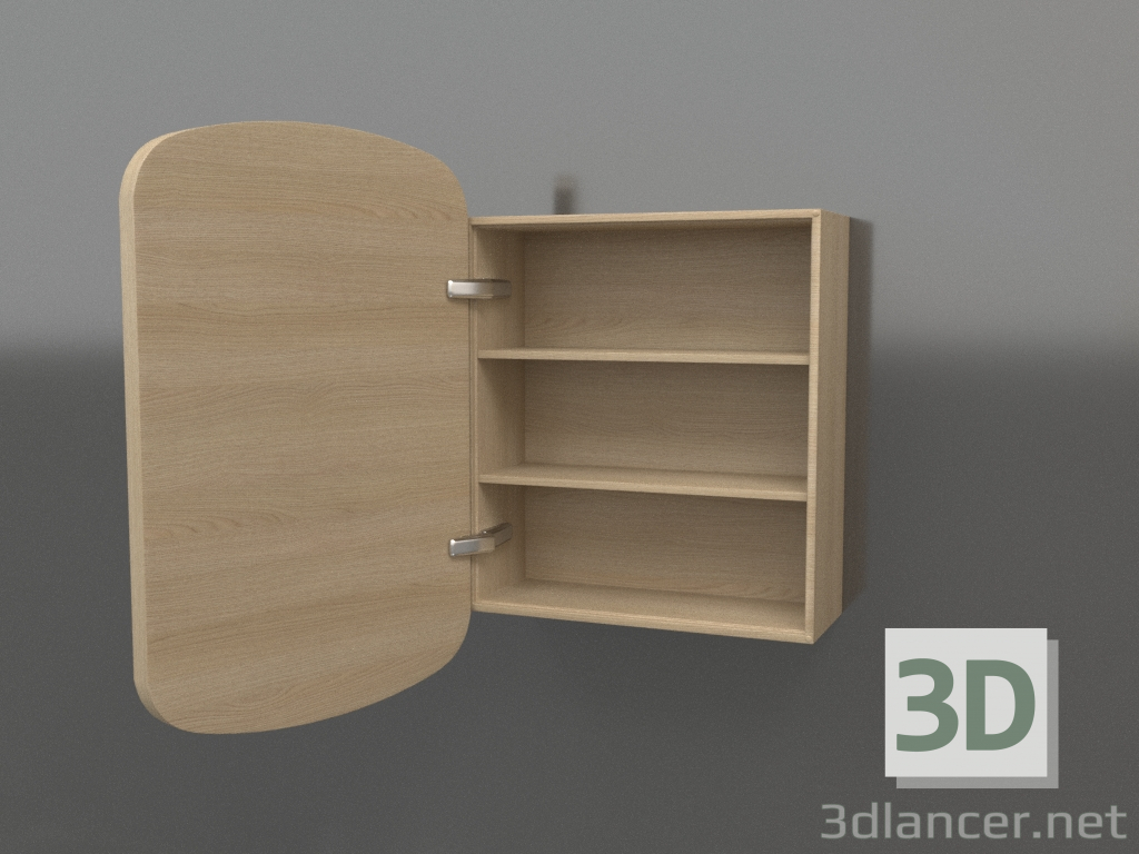 modèle 3D Miroir (avec tiroir ouvert) ZL 17 (460x200x695, bois blanc) - preview