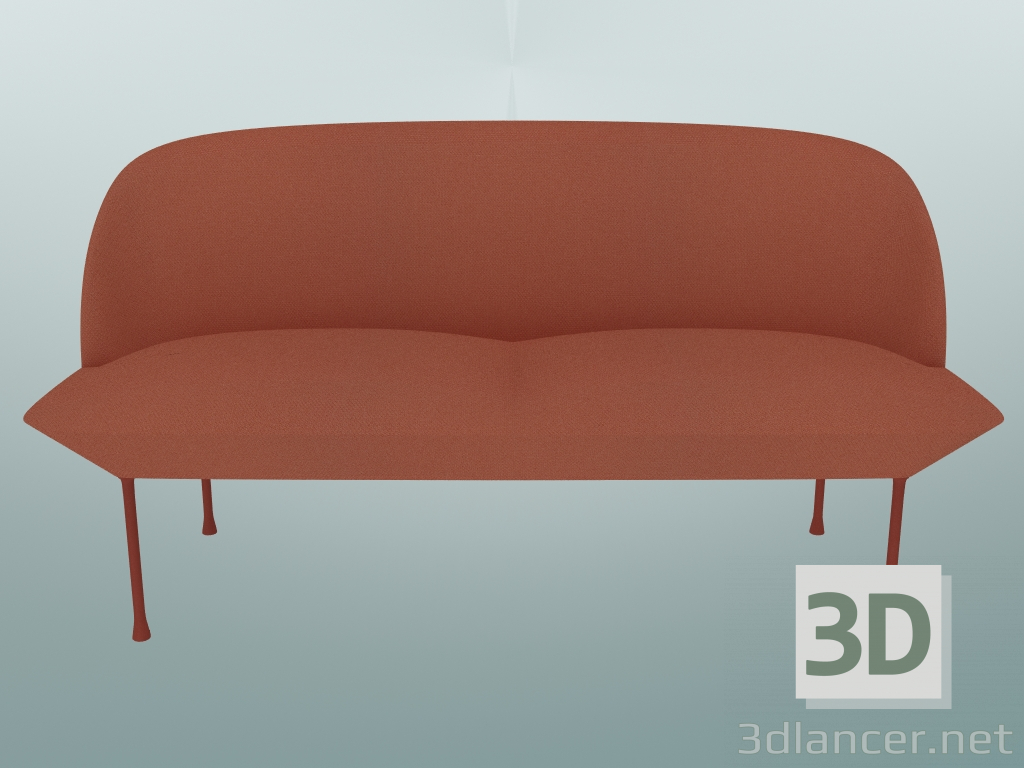 3D Modell Doppelsofa Oslo (Steelcut 550, Tangerine) - Vorschau