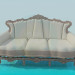 3D Modell Barock sofa - Vorschau