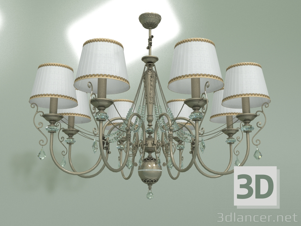 modello 3D Lampadario LUCA LUC-ZW-8 (PA) - anteprima