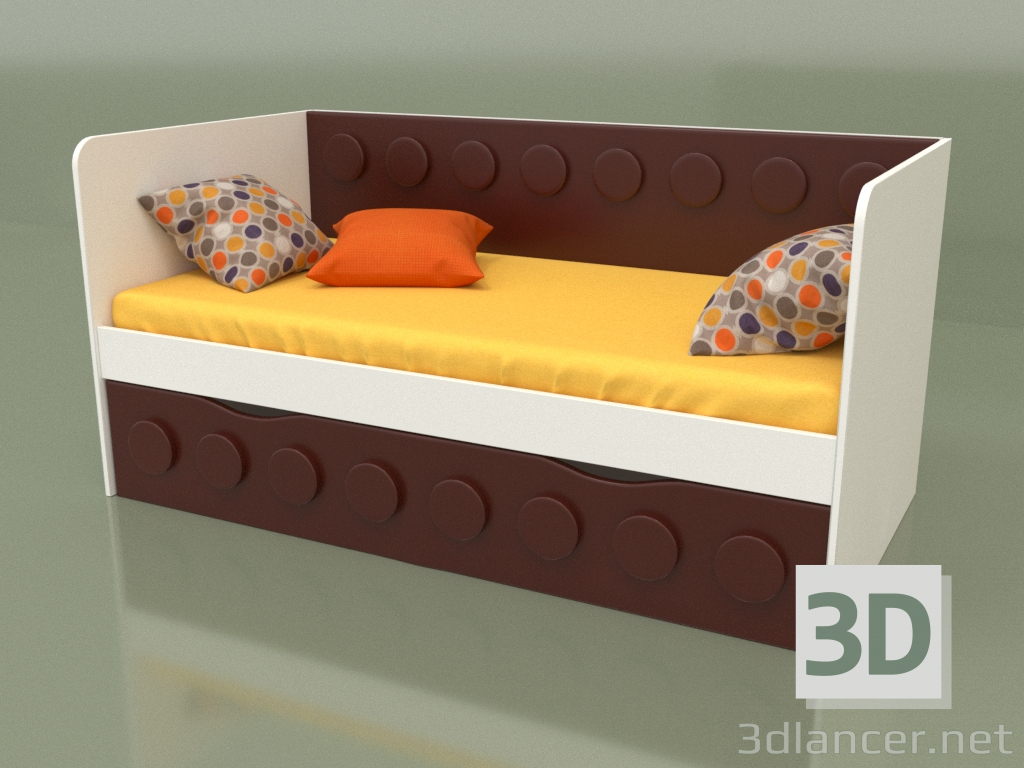 Modelo 3d Sofá-cama para criança com 1 gaveta (Arabika) - preview