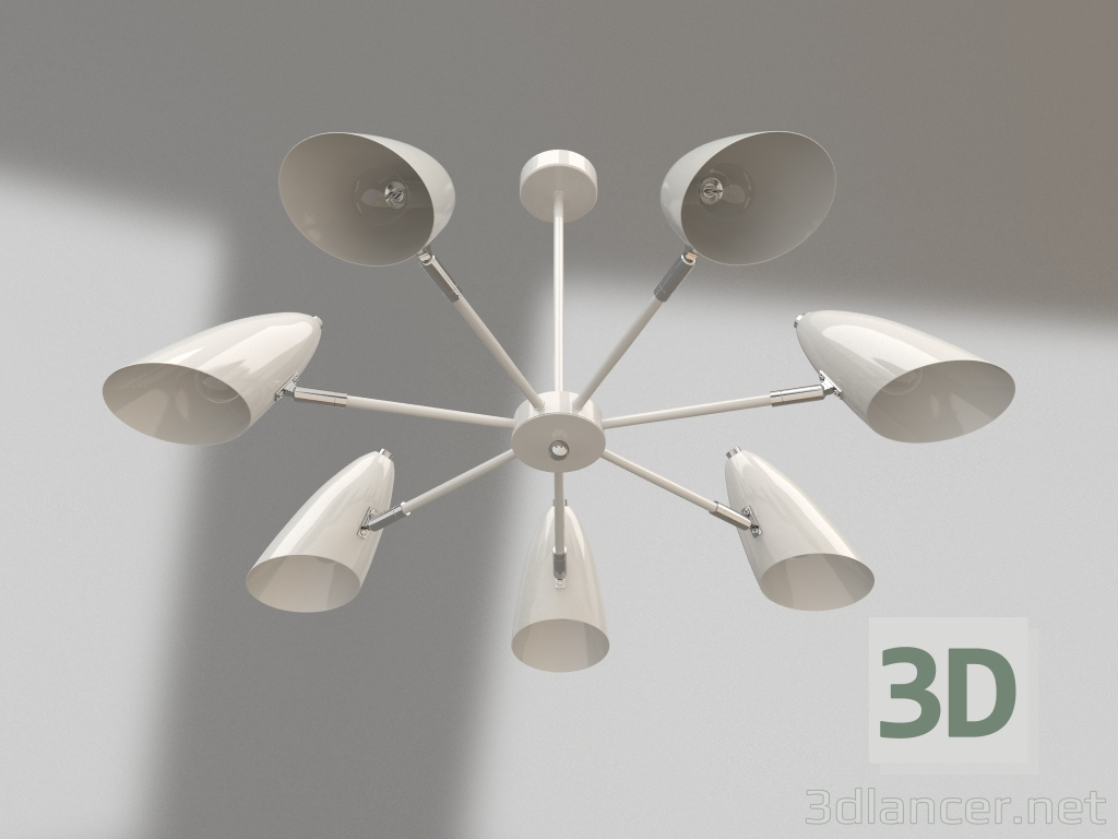 Modelo 3d Lustre Aida (FR5852-CL-07-W) - preview