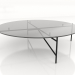 3d model A low table d120 with a glass top - preview