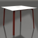 3d model Mesa comedor 90 (Rojo vino) - vista previa