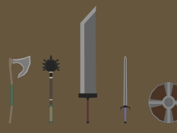 LOW POLY. COLD STEEL. PACK - 1