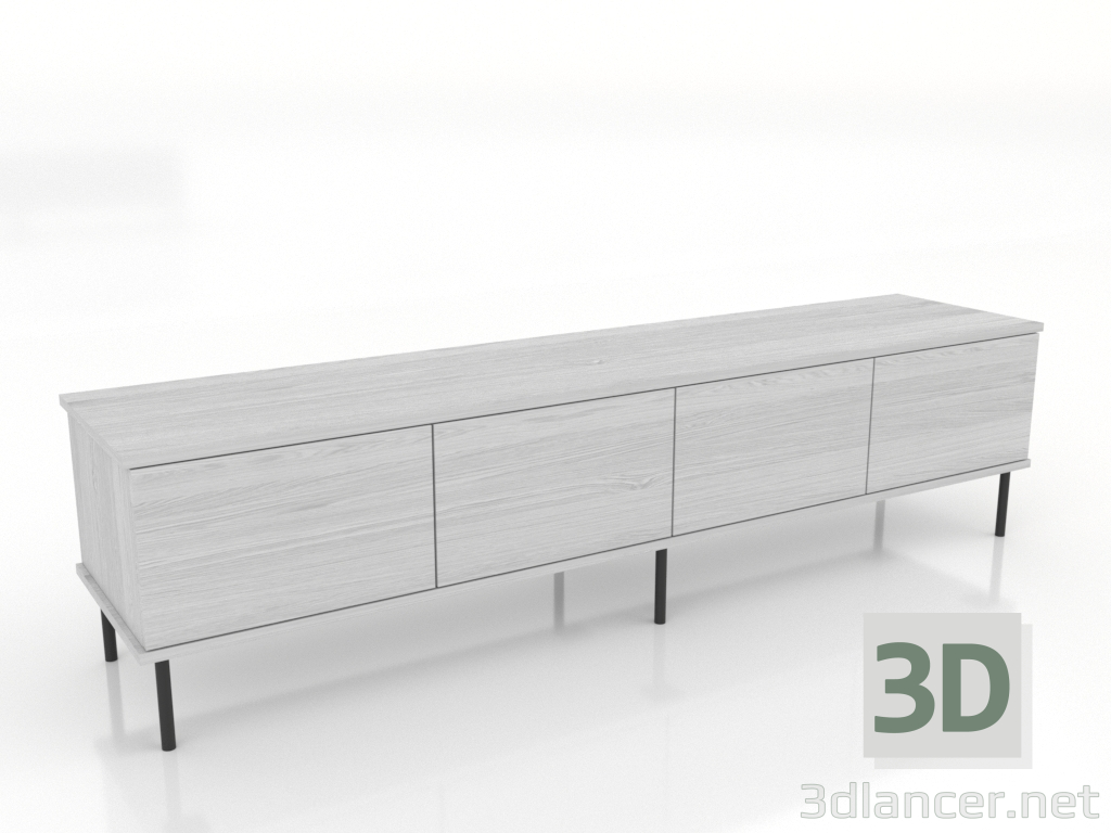 3d model TV cabinet 1800 mm (white RAL 9010) - preview 3d model TV cabinet 1800 mm (white RAL 9010) - preview