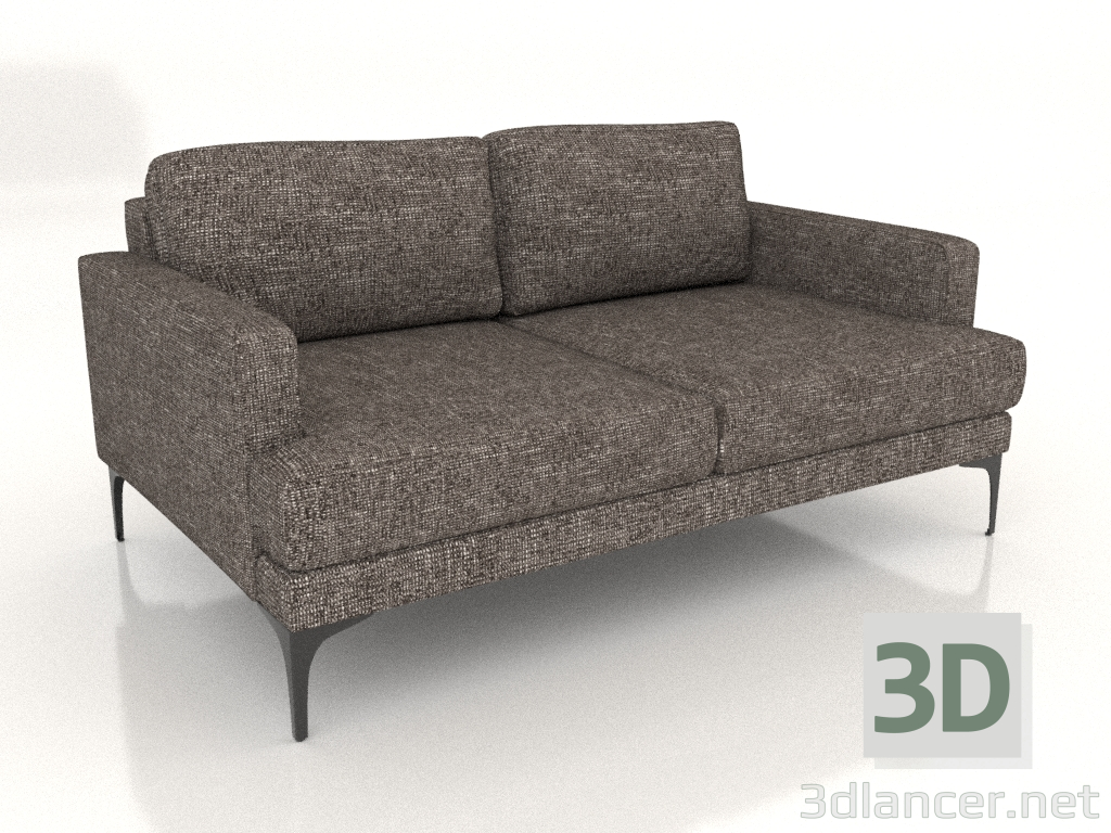 3D Modell Sofa Fisht 160 cm (Metallbeine) - Vorschau