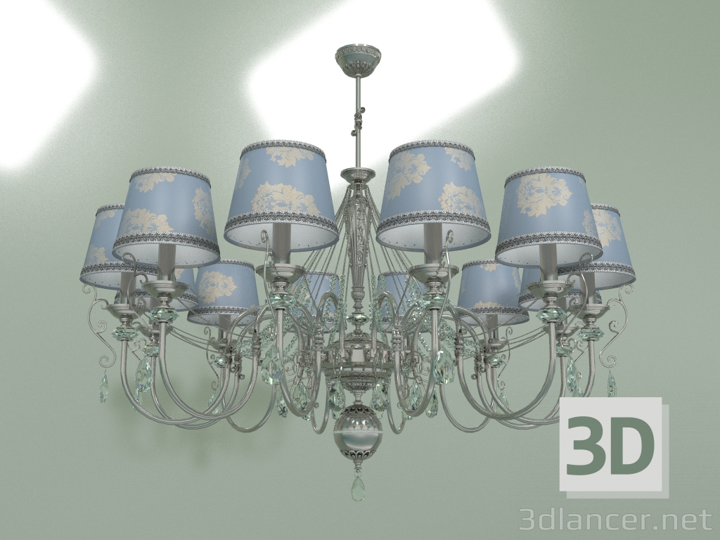 modello 3D Lampadario LUCA LUC-ZW-12 (NA) - anteprima