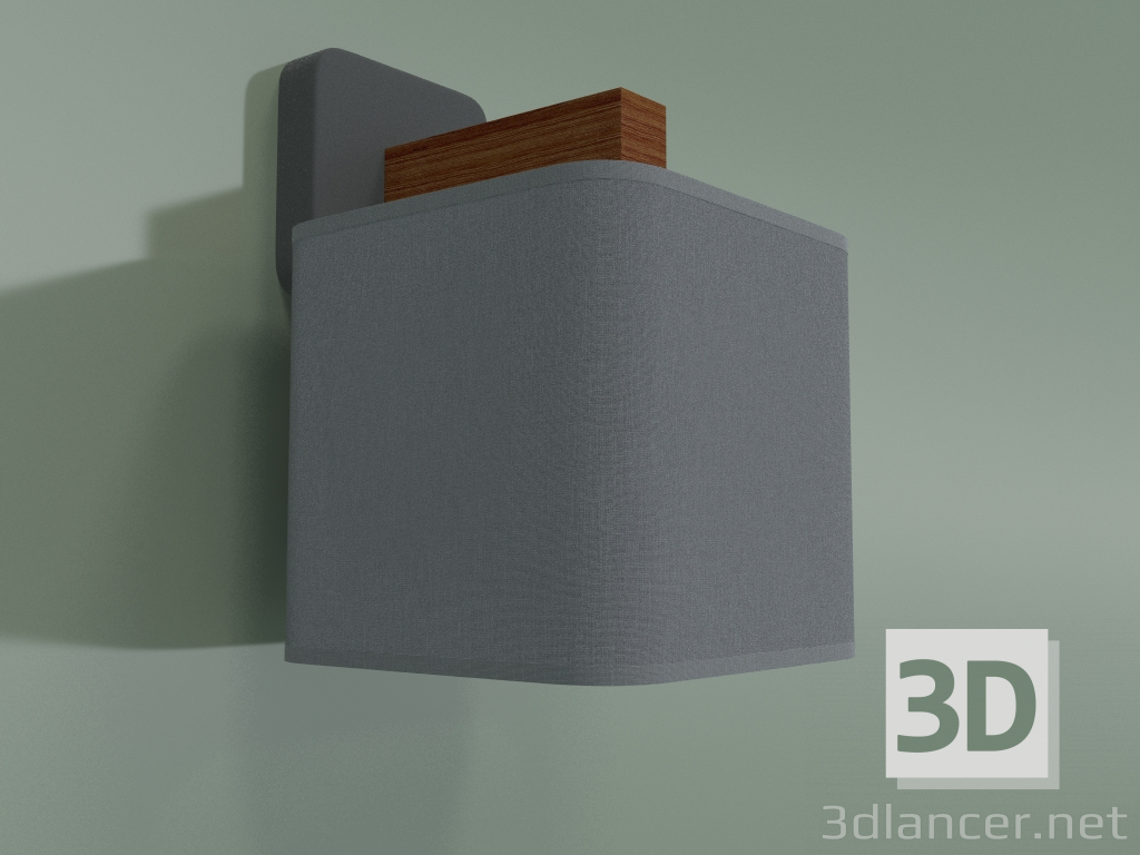 3d model Wall lamp 4164 Tora Gray - preview