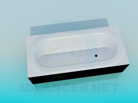 3d model Built-in bath - preview