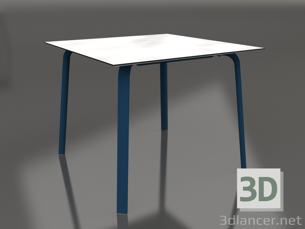 modèle 3D Table à manger 90 (Gris bleu) - preview