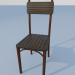 modèle 3D Chaise simple (bois) - preview