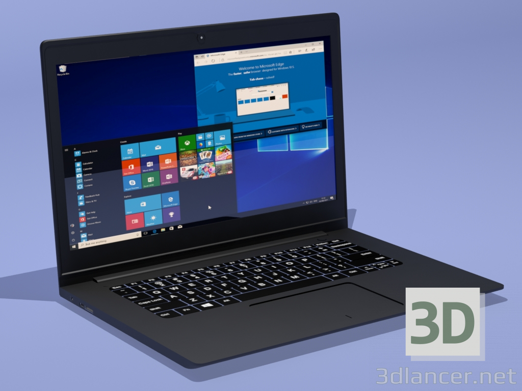 3d model Notebook - vista previa