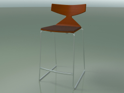 Tabouret de bar empilable 3712 (avec coussin, Orange, CRO)