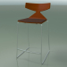 3d model Stackable bar stool 3712 (with cushion, Orange, CRO) - preview