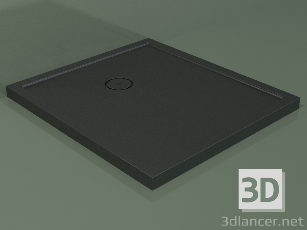 3d model Shower tray Medio (30UM0140, Deep Nocturne C38, 90x100 cm) - preview