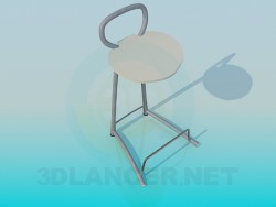 Silla con soporte de pie