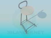 Silla con soporte de pie