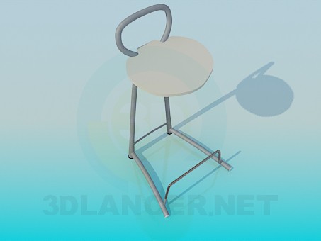 3d model Chair with foot stand - preview