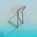 3d model Chair with foot stand - preview