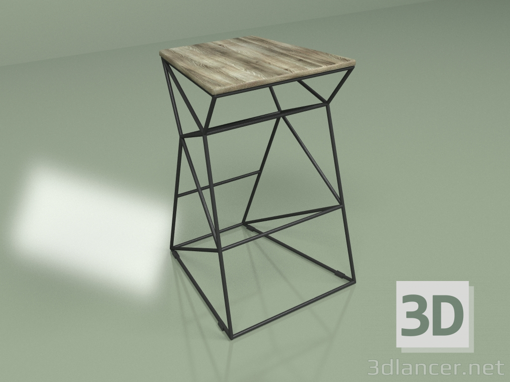 3D modeli Bar taburesi SUPPOR 650 (gri kül) - önizleme