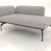 3d model Chaise longue 125 with armrest 110 on the right (leather upholstery on the outside) - preview