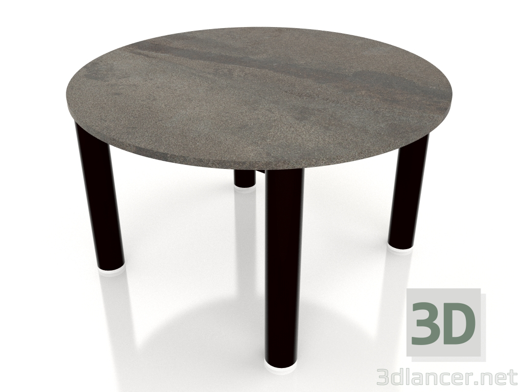 3d модель Стол журнальный D 60 (Black, DEKTON Radium) – превью