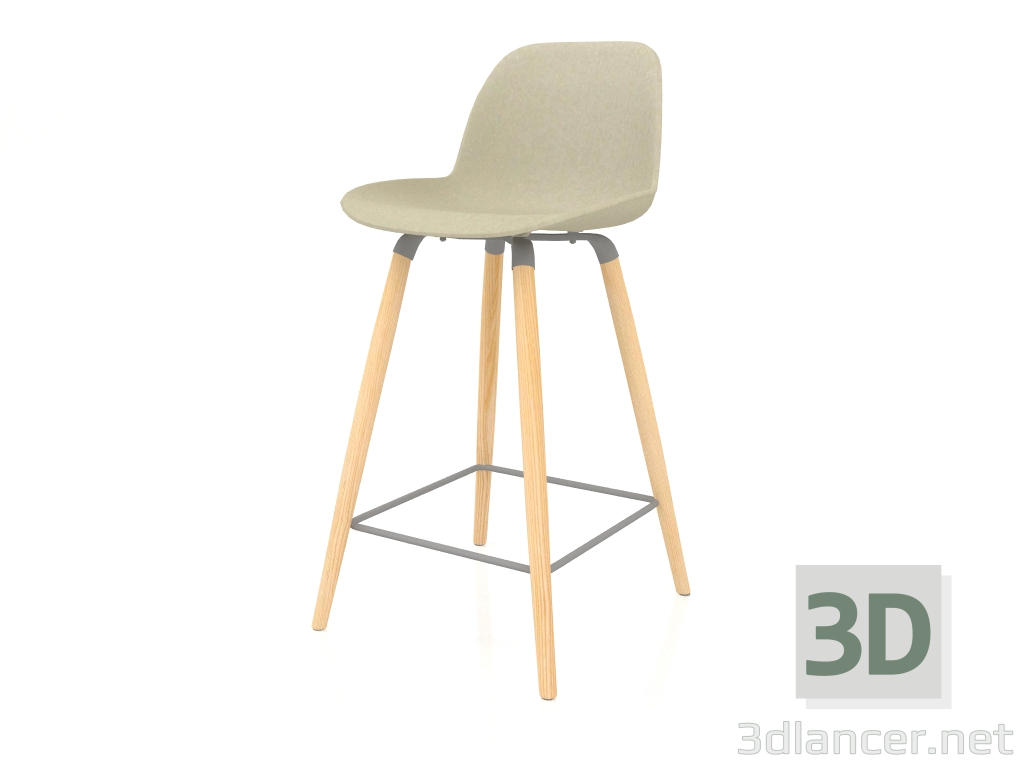 3d model Taburete semibar Albert Kuip 65 cm (Verde) - vista previa