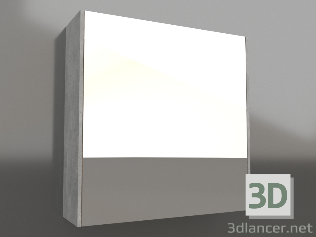 modello 3D Armadietto a specchio 60 cm (MOB0406+MOB0717BS) - anteprima