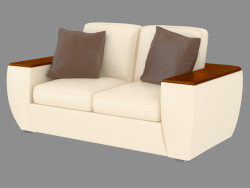 Sofa modern double cuir