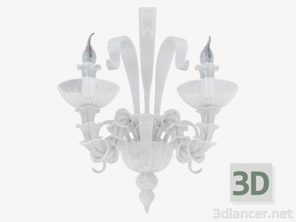 3d модель Бра зі скла (W110188 2white) – превью