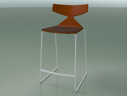 Tabouret de bar empilable 3712 (avec coussin, Orange, V12)